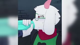 Ralsei Loves Sucking Kris's Cock