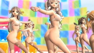 Shimakaze & Fleet Girls - I Can Take Off My Panties [MMD R18] zoin