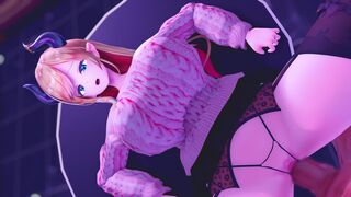 Yuzuki Choco Breast milking animation [ブラン]