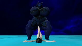 Pure Cerulean Slug Alien Dominates Butt Slut