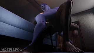 Widowmaker Couch PLAP BLACK
