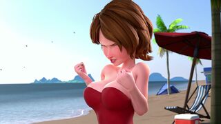 Aunt Cass Animation Beach POV