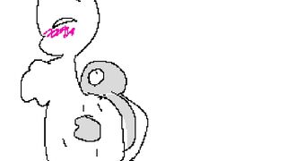 White cat is fucked