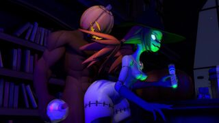 Witch with her servant