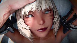 Y'shtola Yorha Kiss & Creampie - Nude (InitialA) (Sounds + Upscaled)