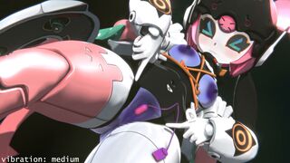 [pubic hair and darker lewd areas] Aria (Robot) - 前後腰振りBass Knight