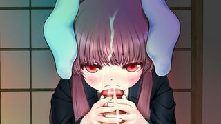 Udonge's foreskin/glans/tongue/blow job