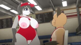 Maya Hits The Pool In A Not So Practical Lifeguard Outfit [OmegaOzone]