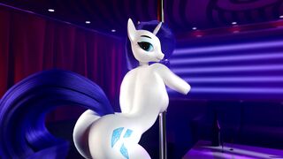 Rarity and Applejack Dance