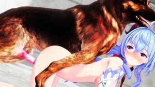 Genshin Impact - Ganyu Dog bestiality