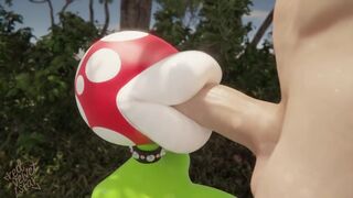 Piranha plant sucking big cock!