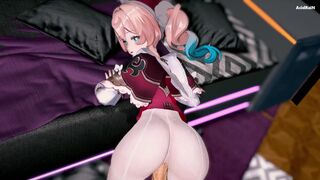 Hyacine x Mob 2 video sex (HSR) NTR