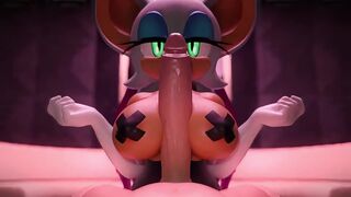 Rouge the Blowjob and Boobjob⁉ [MehTrashyGoon]