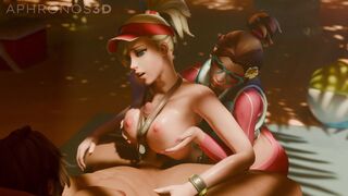 Mercy titjob, D.Va assisted