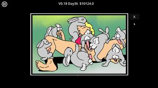 Daisy Mae Happy Animal Farm - 8 Rabbit Gangbang