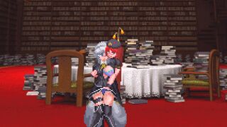 Sukuya and meiling sex in library