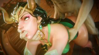 Lady Loki taking backshots [LOZI3D]