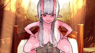 Demon girl rides dick POV