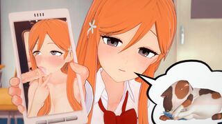 maaaatu 43 Orihime Was Going to Show a Cat Video