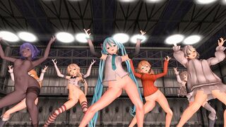 Shimakaze & Friends - Gentleman [MMD R18] omankotarou