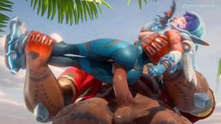Mauga carrying Juno (Dzooworks)