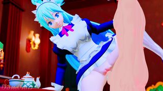 Your maid brought you breakfast Aqua KonoSuba