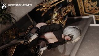 2B Railed From Behind