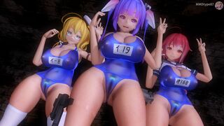 [MMD]I8、19、168 - Rust veins hip swing dance (Kancolle)