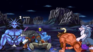 MUGEN Request#173: Gundog, Othello, & Talbain Fucks BlackHeart, Skeletor, & Minotaur