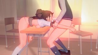 Rise Kujikawa Blowjob in class