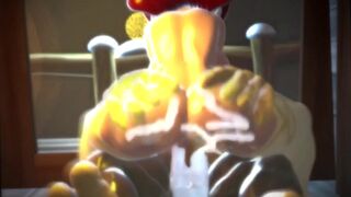 Daisy and Funky Kong Slimy Riding
