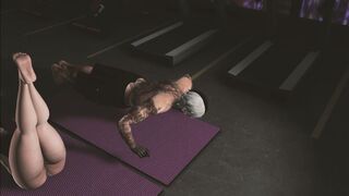 ASIAN TEEN SWEATY GYM WORKOUT TURNS INTO HARD FUCK