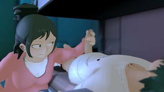 Inko jerking off Izuku