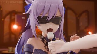 Keqing Blindfold Taste Test [Zaneka3D]