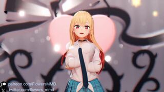 [Anime (My Dress Up Darling) MMD] {Marin} (G)I-DLE) - 'Queencard' dance (R18)