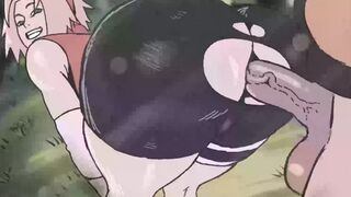 Sakura fucked doggystyle by Naruto