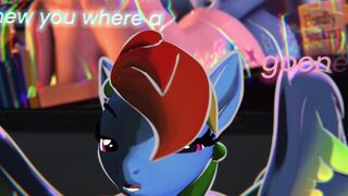 Rainbow Dash catches you gooning [Satoxica]
