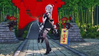 Black Dress Tianyi's Dual-Hole Penetration