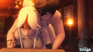 Ningguang getting prone boned from her archon