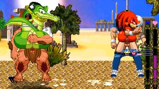 MUGEN Request#189: Brian & Minotaur Fucks Vector The Crocodile & Knuckles The Echidna