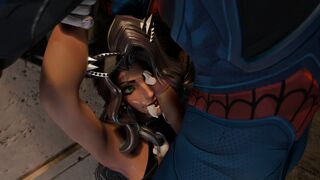 Black Cat's private time with Spiderman