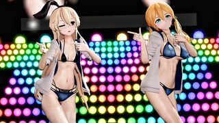 Shimakaze & Prinz - Heart Pie Dancehall [MMD] MuR18