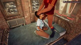 Argentinian Fan Gets Pounded by Spanish Stud