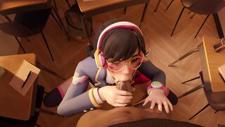 Schoolgirl D.VA giving head [Nuttycravat]