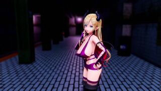 [Kololive MMD](Vtuber Yuzuki Choco) TAHITI - 'Phone Number' dance(R18)