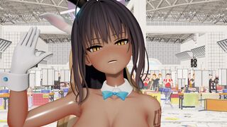 【MMD BlueArchive】Ichinose Asuna＆Kakudate Karin Bunny No title