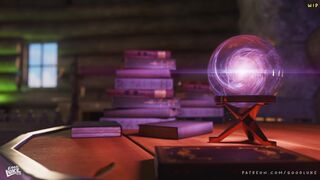 8 minutes of the naughty witch using magic in the dirtiest way - Animation [Good Luk