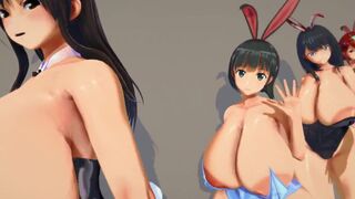 Busty Bunnygirls Just Walk [Yuna]