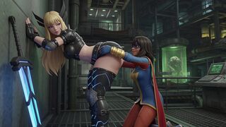 Magik and Ms. Marvel (Tokon fighting souls)