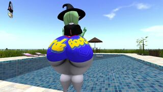 Vanessa shaking that fat ass near the pool! (zer0264)